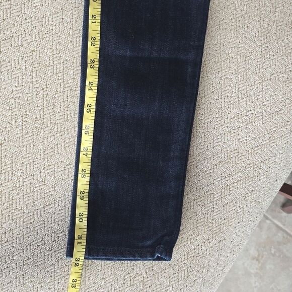J Crew NWOT Toothpick Low Rise Skinny Dark Blue Jeans - Size 24 - Picture 15 of 15
